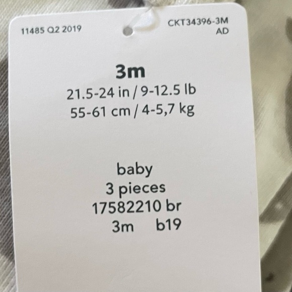 Carters One piece Matching Hippo Set - Picture 8 of 9